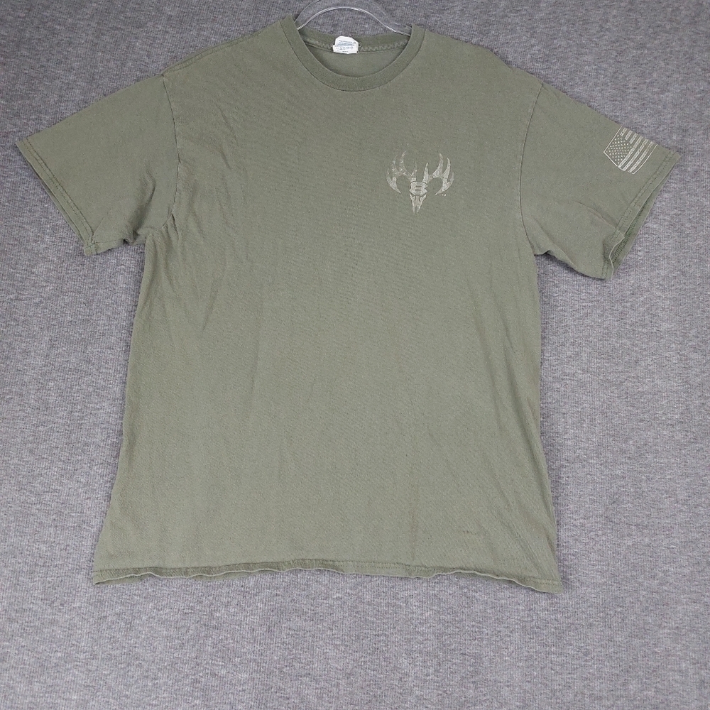 DELTA PRO WEIGHT MENS GREEN BUCK WEAR CREW NECK SHORT SLEEVE TSHIRT SIZE LARGE